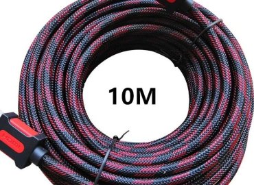 10m High-Speed HD HDMI Cable with Ethernet V1.4 – 4K 3D in Black/Red