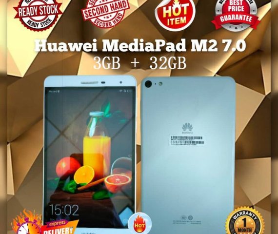 4G LTE Version of MediaPad M2 7.0 Tablet with Support for Multiple Apps