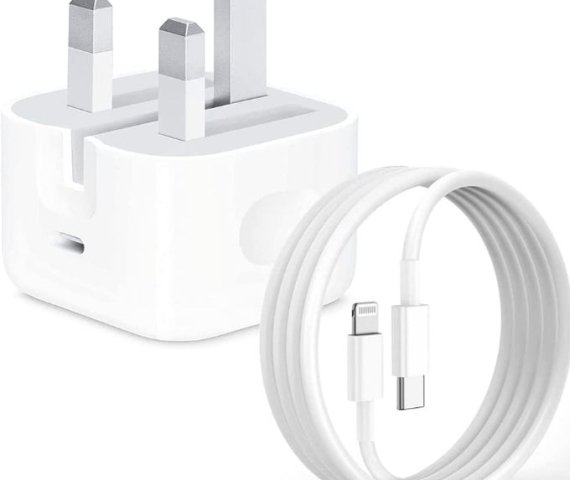 50W USB-C Fast Charger for iPhone with USB-C to Lightning Cable and PD Power Adapter, Compatible with iPhone 14, 13, 12 Pro Max/Mini, 11, XS, XR, X, 8 Plus, and iPad