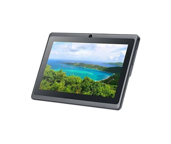 7-Inch Quad-Core Tablet with 8GB Storage, Dual Cameras, WiFi, and Bluetooth