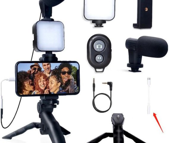 Adjustable Tripod and Stabilizer Phone Vlog Video Kit