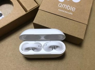 Ambie Sound Ear Cuffs 1:1 Bone Conduction Earrings – White