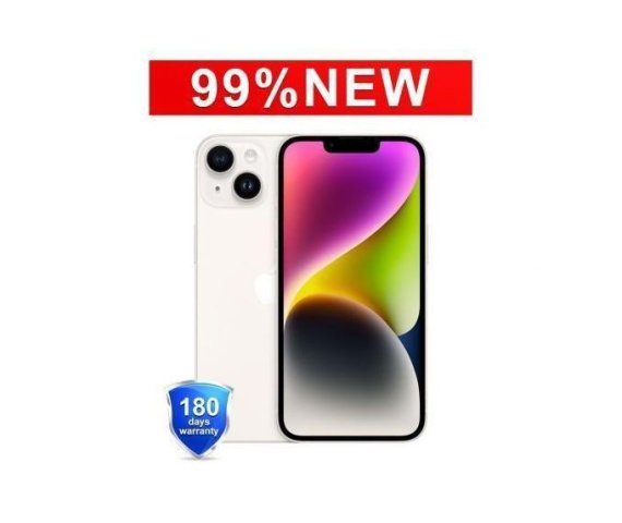 Apple iPhone 14, 128GB Storage, 6GB RAM, Starlight – Dual SIM