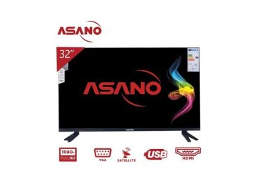 Asano 32-Inch HD Digital Satellite Television – HDMI, VGA, USB – Black