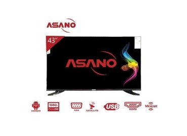 Asano 43DF3 Ultra HD Smart Android Television – Frameless Design – USB-DMI – Black