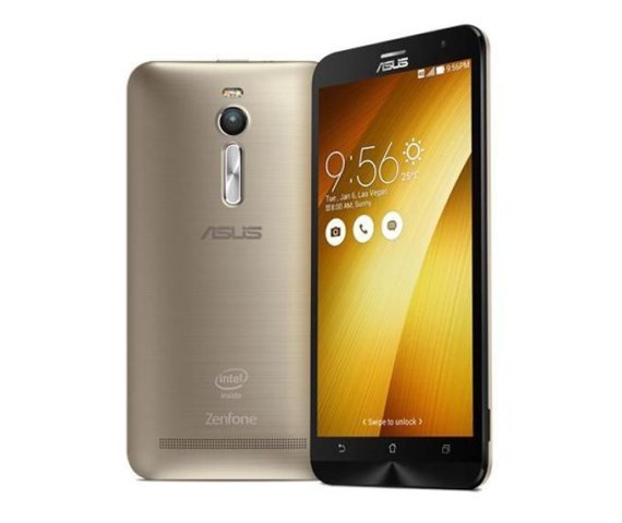 ASUS Zenfone 2 Smartphone – 5.5 Inch Display, 4GB RAM, 64GB Storage, Intel Z3560 64-bit – Gold