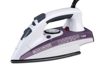 BLACK & DECKER 1750W Steam Iron with Non-Stick Soleplate – Model X1750-B5