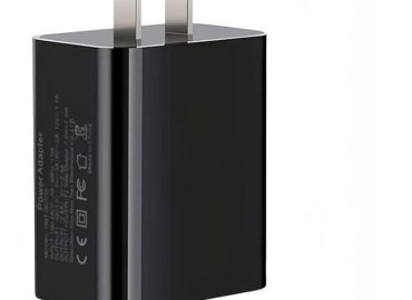 Black Dual USB Wall Charger Fast Charging Adapter – 3.0 & 5V 2.4A Wall Plug