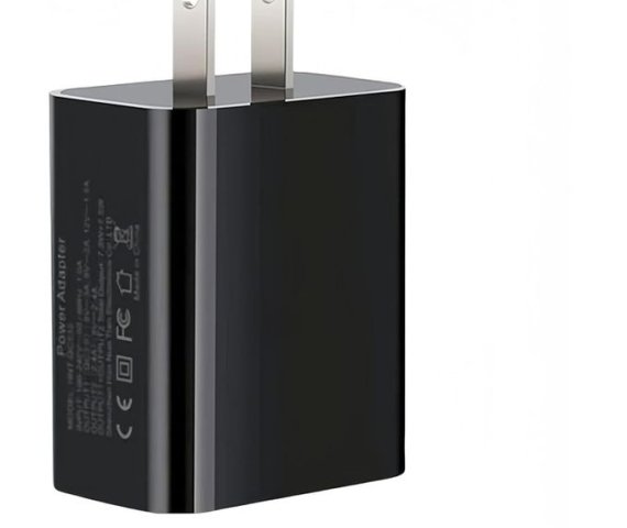 Black Dual USB Wall Charger Fast Charging Adapter – 3.0 & 5V 2.4A Wall Plug