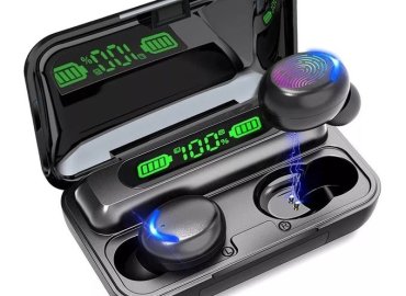 Black F9-36 Wireless Stereo Earbuds