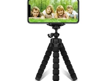 Black Flexible Octopus Tripod for Phone Support