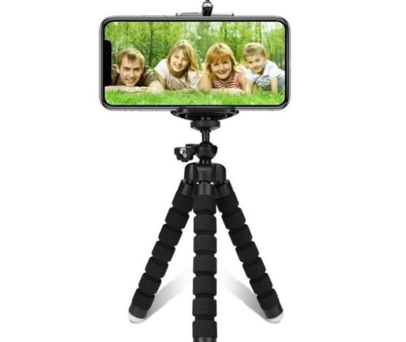 Black Flexible Octopus Tripod for Phone Support