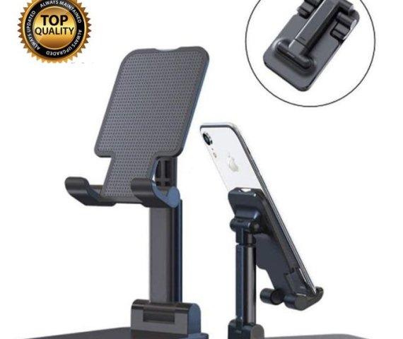 Black Foldable Desktop Phone Stand