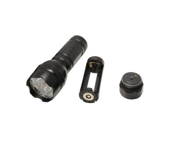 Black Outdoor LED Flashlight