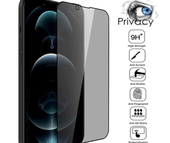 Black Privacy Screen Protector for iPhone 13/13 Pro