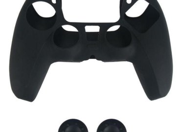 Black Soft Silicone Protective Grip Case for PS5 Controller