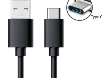 Black Type C Charging and Data Cable