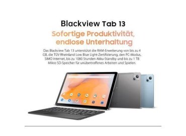 Blackview Tab 13 Smart Tablet – 10.1 inch, 6GB RAM, 128GB Storage