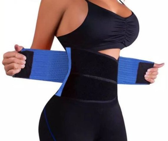 Blue/Black Adjustable Waist Trainer and Hot Shaper by JMA