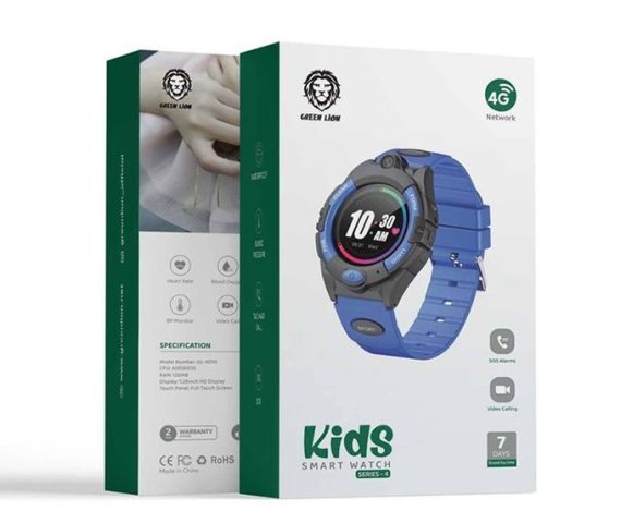 Blue Green Lion Series 4 Kids Smart Watch with 4G Connectivity
