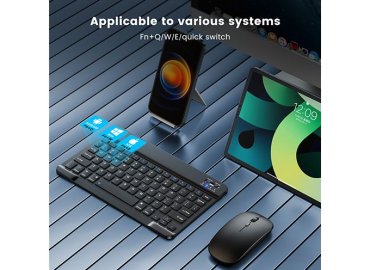 Bluetooth Wireless Keyboard for Phones and Tablets