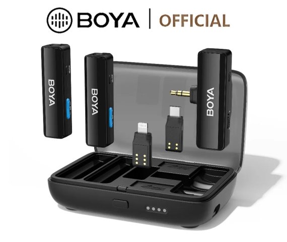 Boyalink Wireless Lapel Microphone for Type C, iPhone, and Camera