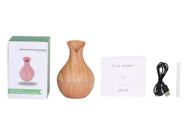 Brown Electric Humidifier/Diffuser – 130ML