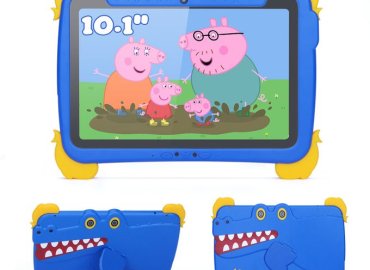 C Idea 10.1-Inch Kids Tablet – Android 13, 64GB Storage, 4GB RAM, SIM Support, 6000mAh Battery, Blue for Toddlers