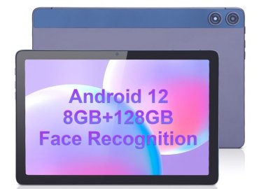 C Idea 10.1-Inch Tablet, Android 12, 8GB RAM + 128GB Storage, 1920 x 1200 HD Display, Gray