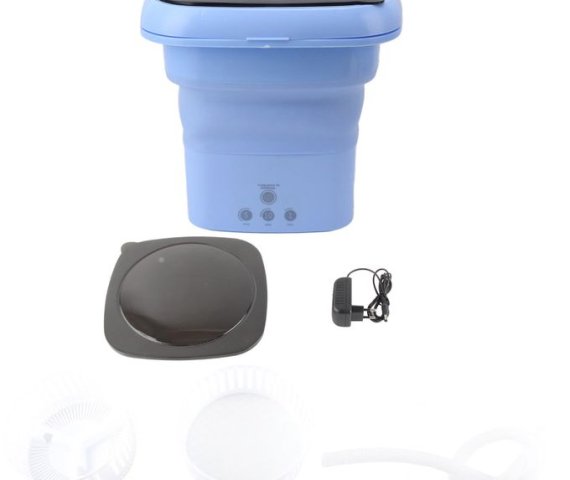 Compact Foldable Mini Washing Machine for Portable Laundry