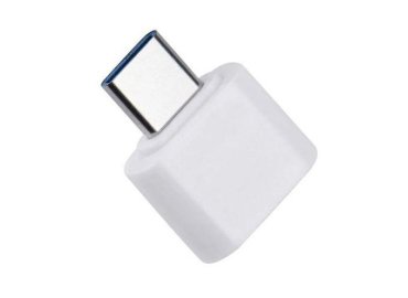 Compact White USB OTG Type-C Adapter
