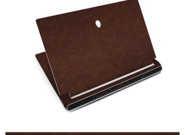 Crazy Horse PU Vinyl Skin Sticker for Alienware M13X/M14X/M17X/M18X R1 R2 R3 M15 R5 R6 R7 X14 X15 X17 Area 51m R2 17.3-inch