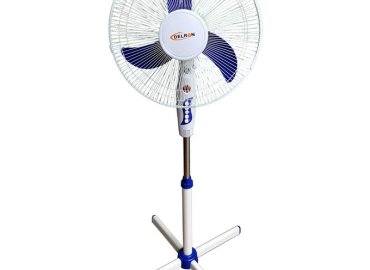 Delron DSF-40 16-Inch Standing Fan – White and Blue