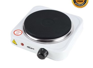 Delron White Single Electric Hot Plate Cooker
