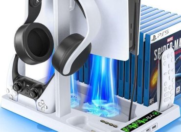 DualSense Charging Dock & Fan for PS5 Controller