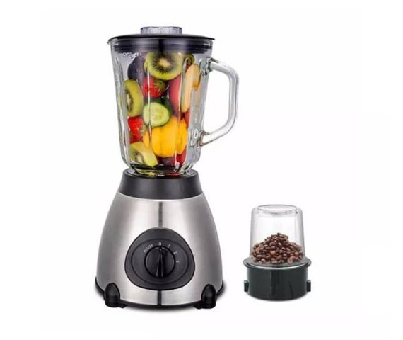 Durable High-Quality Silver Glass Jar Blender – 1.5 Litres