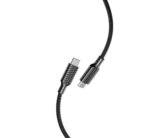 Green Lion Casablanca 1.2M Braided Type-C to Type-C Cable – Black