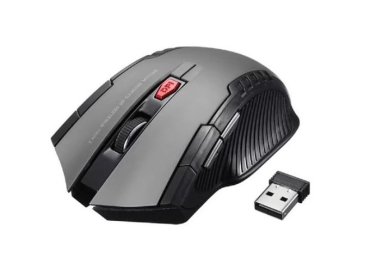 Grey/Black 2.4G Wireless Gaming Mouse with 2400 DPI