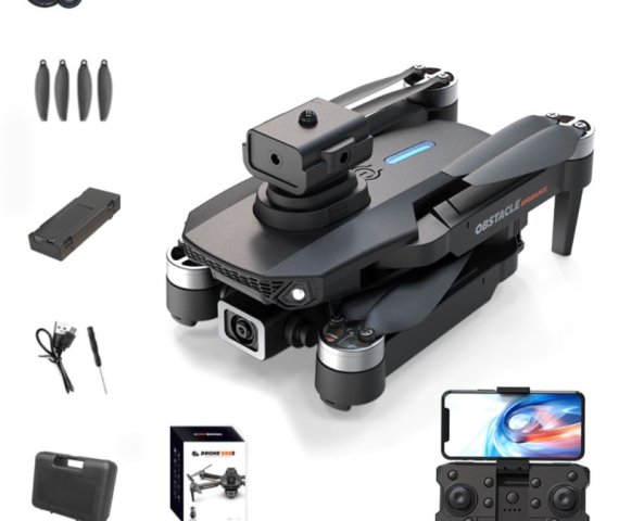 HD Aerial Photography Brushless Motor Drone with Obstacle Avoidance and Optical Flow Positioning, E88S Model – Black (11.81 x 10.24 x 3.15 inches) – Single Battery