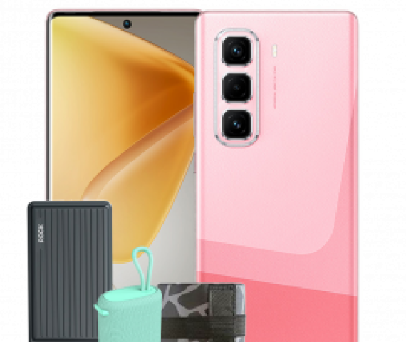 INFINIX X6880 HOT 50 PRO+ 128GB 8GB – Includes FREE INFINIX BLUETOOTH SPEAKER, INFINIX BAG, and POWER BANK