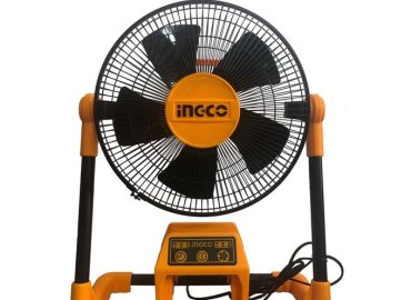 Ingco CFALI2001 Yellow and Black Lithium-Ion Fan