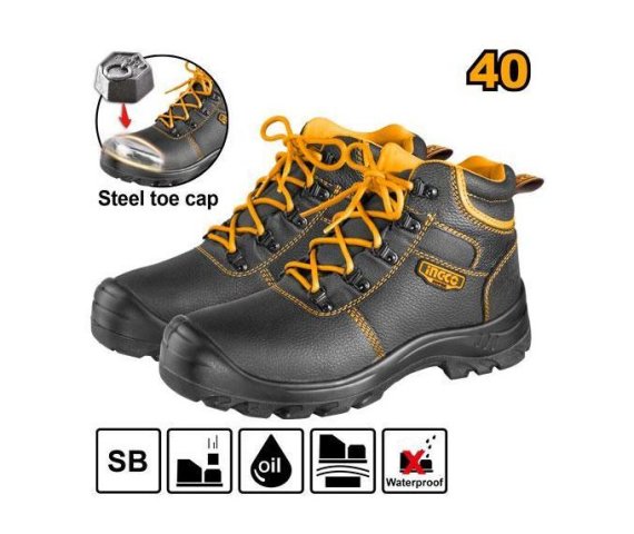 Ingco SSH04SB.40 Black Safety Boots