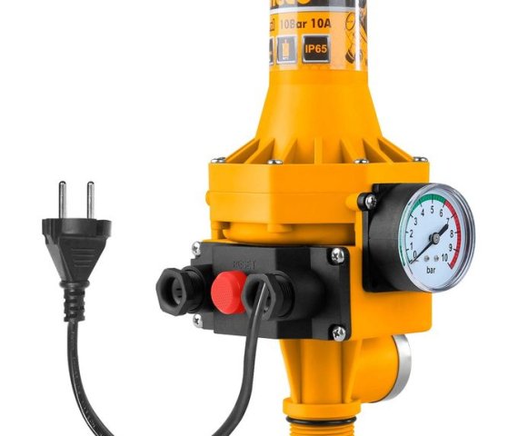 Ingco WAPS002 Automatic Pump Controller – Yellow and Black