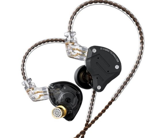 Kz ZS10 Pro Hybrid In-Ear Headphones with 1 Dynamic Driver and 4 Balanced Armature Drivers – 3.5mm Wired