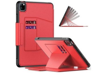 Leather Tablet Case for iPad Pro 11 (2021/2022) – Red