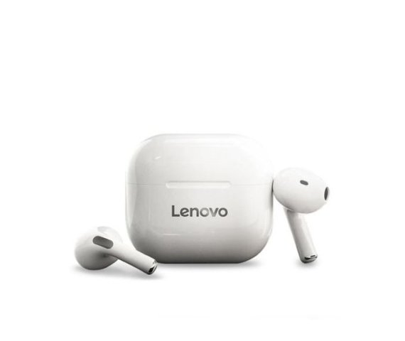 Lenovo LP40 Wireless Earbuds with Bluetooth 5.0 – White