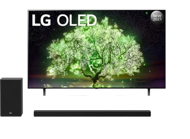 LG 55-Inch A1 Series OLED 4K TV, Self-Lit OLED Technology, a7 Gen4 AI 4K Processor, Perfect Black & Perfect Color (OLED55A1PVA)