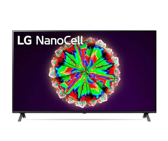 LG 55-Inch NanoCell NANO80 Series 4K Smart TV with Cinema Screen Design, Active HDR, WebOS, ThinQ AI, and Local Dimming (Model: 55NANO80VNA)