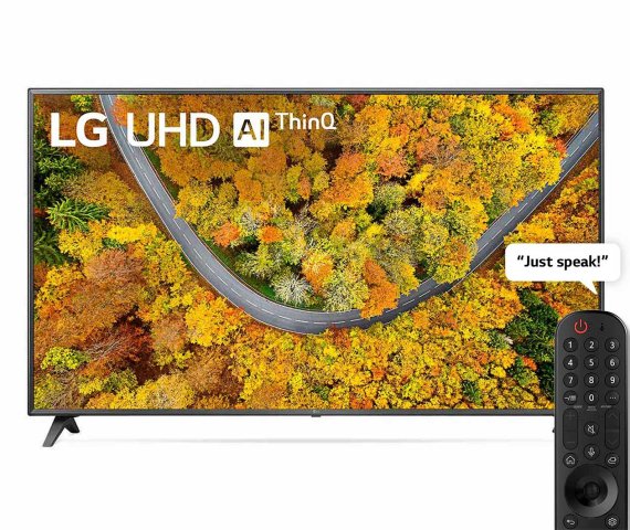 LG 75-Inch UR8000 Series LED 4K UHD Smart TV with webOS 23 and ThinQ AI