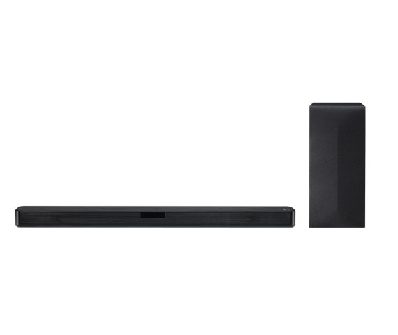 LG SN4 Sound Bar featuring AI Sound Pro and Carbon Woofer